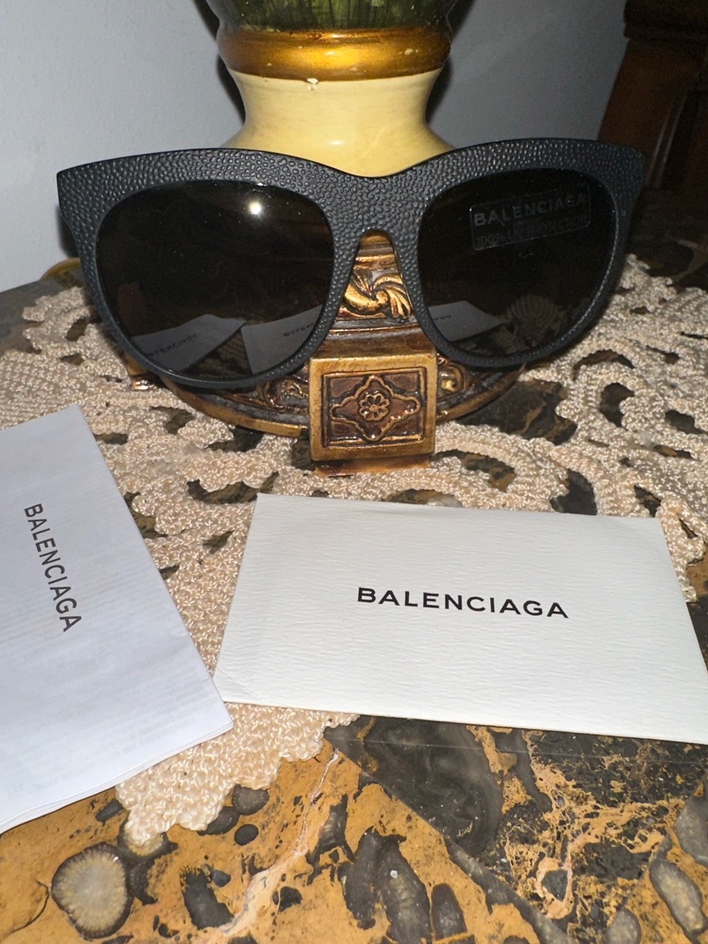 Balenciaga BA0024 Textured Sunglasses